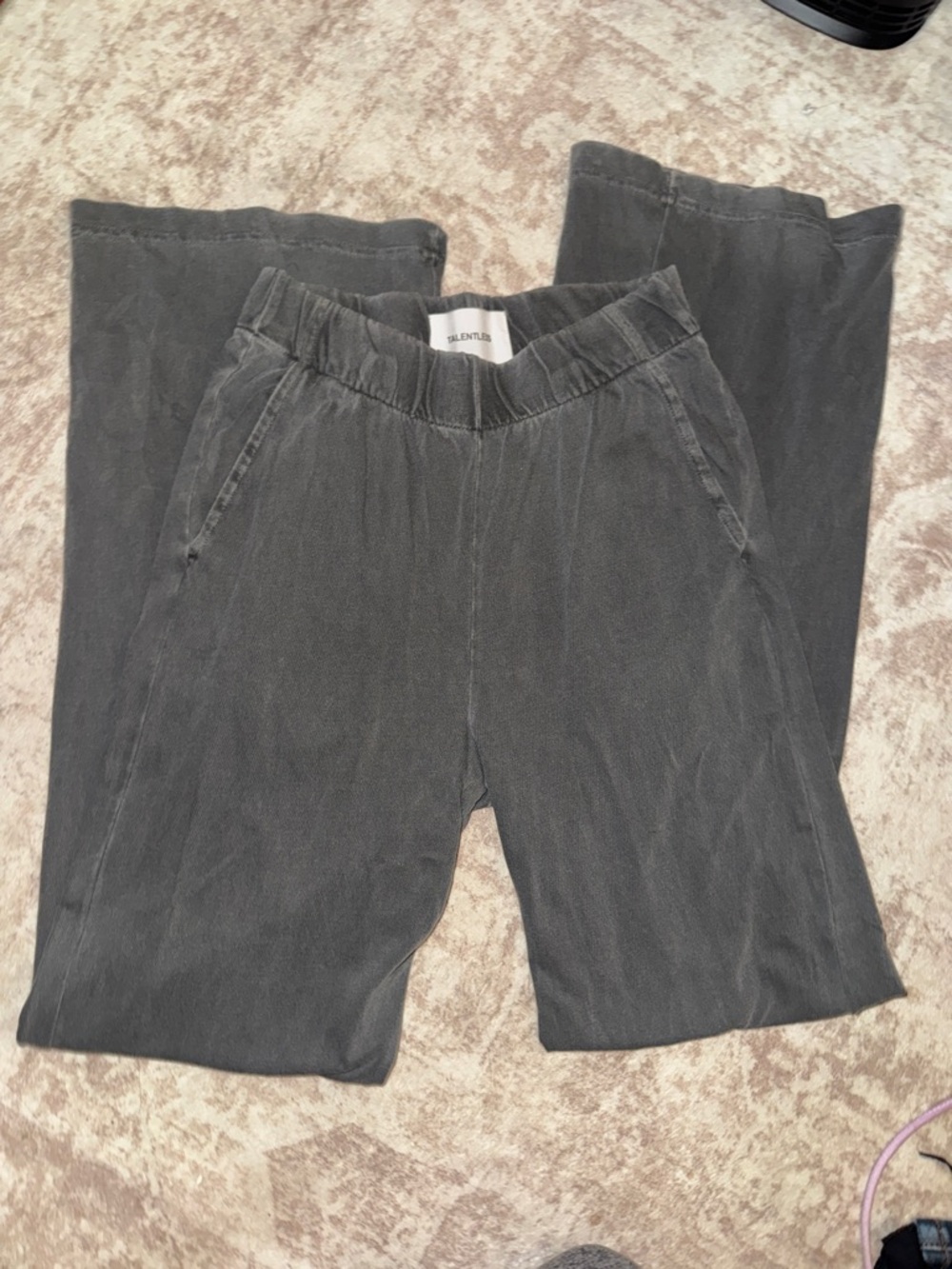 Talentless high waisted elastic Women's Charcoal pants - Size Small